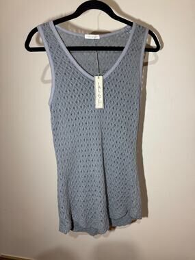 MODODOC Ladies Tank Top in Open Knit Size Small